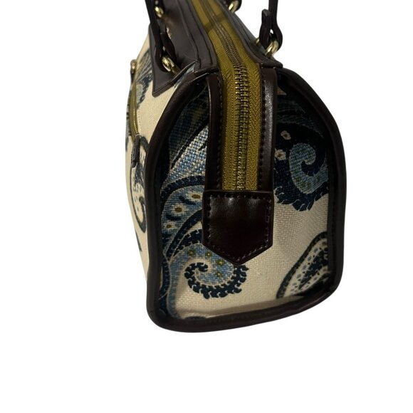 Spartina 449 Daufuskie Island Juliette Paisley Purse Linen Canvas Shoulder Bag - Picture 5 of 14